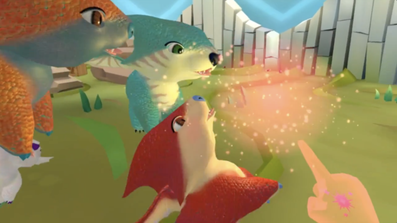 vr pet dragons at beast pets booth at vrla expo  bionic buzz