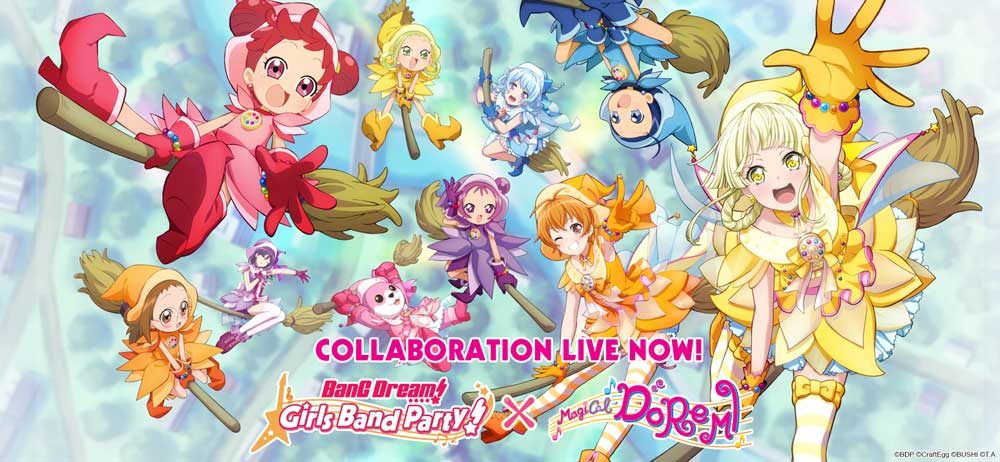 BANG DREAM! GIRLS BAND PARTY! LAUNCHES COLLABORATION WITH MAGICAL DOREMI –  Bionic Buzz